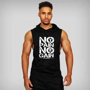 Open image in slideshow, Mens Bodybuilding Hooded Tank
